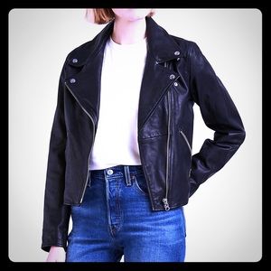 Levi’s REAL LEATHER Moto jacket black large